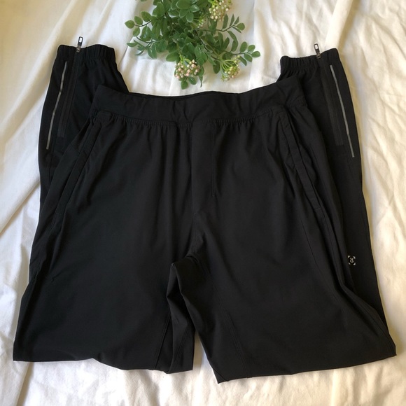 •••sold••• lululemon | men’s surge jogger 29” black with hem zippers medium - Picture 5 of 16